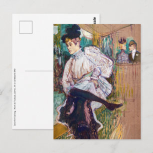 Toulouse-Lautrec - Jane Avril dansend Briefkaart