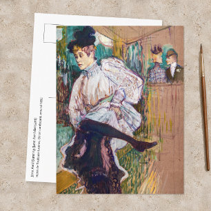 Toulouse-Lautrec - Jane Avril dansend Briefkaart
