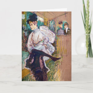Toulouse-Lautrec - Jane Avril dansend Kaart