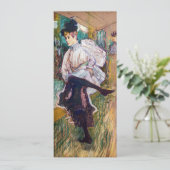 Toulouse-Lautrec - Jane Avril dansend Kaart (Staand voorkant)