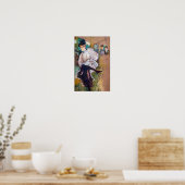 Toulouse-Lautrec - Jane Avril dansend Poster (Keuken)