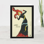 Toulouse-Lautrec Jane Avril Kaart (Voorkant)