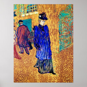 Toulouse Lautrec: Jane Avril laat de R. Poster
