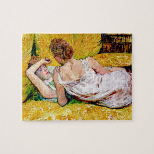 Toulouse-Lautrec kunstpuzzel: twee vrienden Legpuzzel