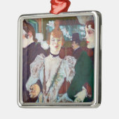 Toulouse-Lautrec - La Goulue bij de Rouge Metalen Ornament (Links)