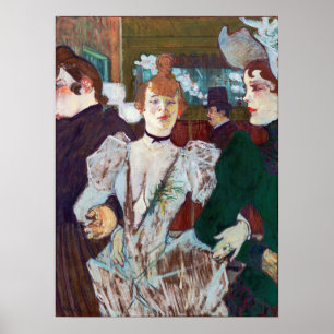Toulouse-Lautrec - La Goulue bij de Rouge Poster