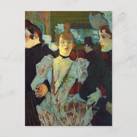 Toulouse-Lautrec - La Goulue die de R betreedt Briefkaart (Voorkant)