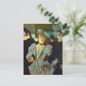 Toulouse-Lautrec - La Goulue die de R betreedt Briefkaart (Staand voorkant)
