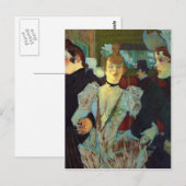 Toulouse-Lautrec - La Goulue die de R betreedt Briefkaart (Voorkant / Achterkant)