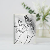 Toulouse-Lautrec - La Goulue en Valentin, Wals Briefkaart (Staand voorkant)