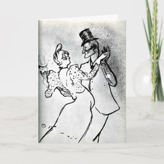 Toulouse-Lautrec: La Goulue en Valentin, Wals Kaart (Voorkant)