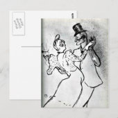 Toulouse-Lautrec: La Goulue en Valentin, Waltz Briefkaart (Voorkant / Achterkant)