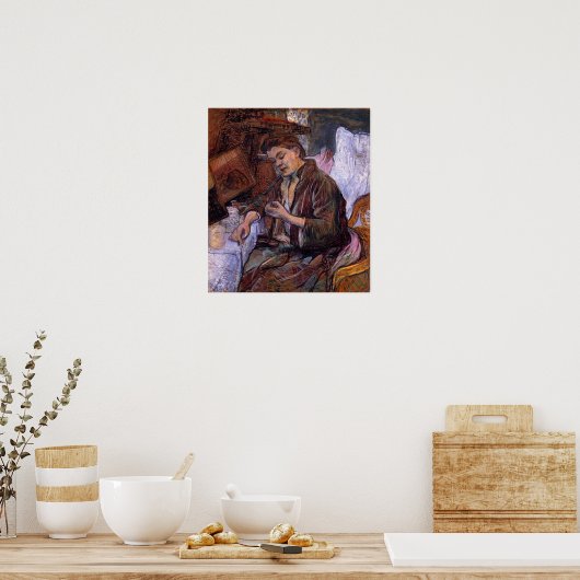 Toulouse-Lautrec - La Toilette Madame Fabre 1891 Poster (Keuken)