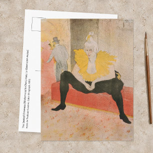 Toulouse-Lautrec - Mademoiselle Cha-u-kao Gezeten Briefkaart