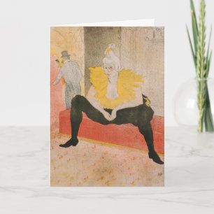 Toulouse-Lautrec - Mademoiselle Cha-u-kao Gezeten Kaart