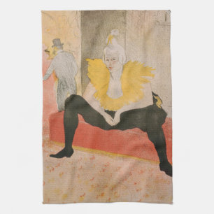 Toulouse-Lautrec - Mademoiselle Cha-u-kao Gezeten Theedoek