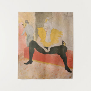 Toulouse-Lautrec - Mademoiselle Cha-u-kao Gezeten Wandkleed