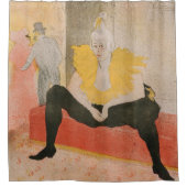 Toulouse-Lautrec - Mademoiselle Cha-u-kao Seated Douchegordijn (Voorkant)