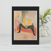 Toulouse-Lautrec - Mademoiselle Cha-u-kao Seated Kaart (Staand voorkant)