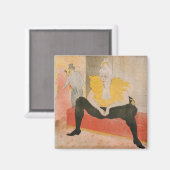 Toulouse-Lautrec - Mademoiselle Cha-u-kao Seated Magneet (Voorkant / Achterkant)