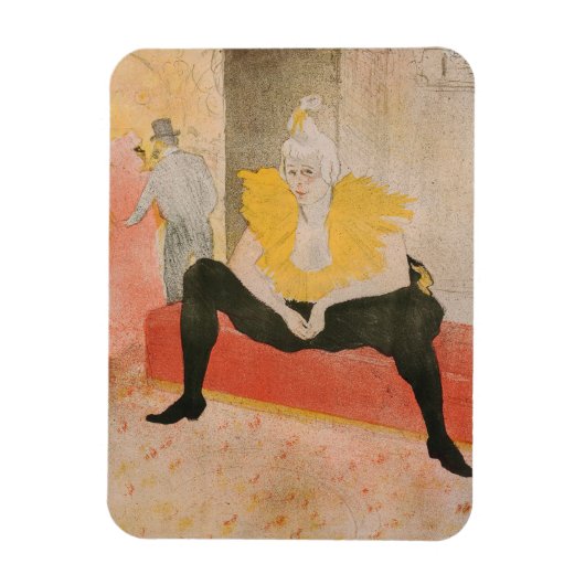 Toulouse-Lautrec - Mademoiselle Cha-u-kao Seated Magneet (Verticaal)