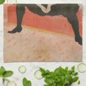 Toulouse-Lautrec - Mademoiselle Cha-u-kao Seated Theedoek (Gevouwen)