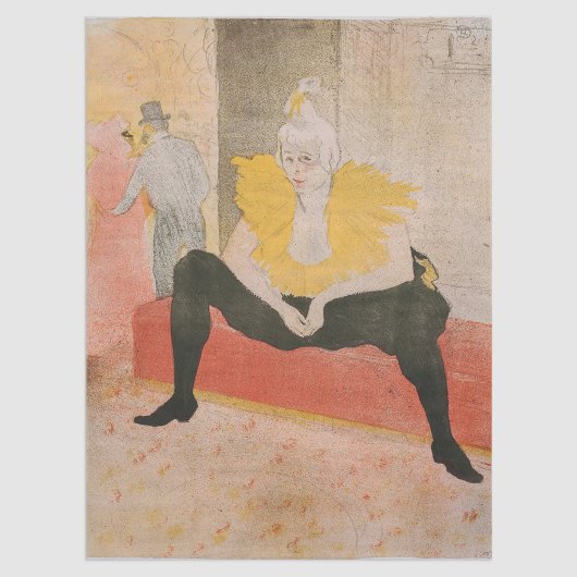 Toulouse-Lautrec - Mademoiselle Cha-u-kao Seated Tissuepapier