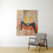 Toulouse-Lautrec - Mademoiselle Cha-u-kao Seated Wandkleed (In situ)