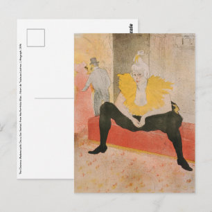 Toulouse-Lautrec - Mademoiselle Cha-u-kao Zittend Briefkaart