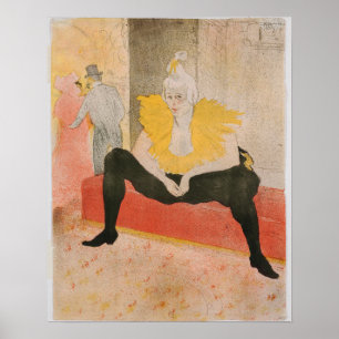 Toulouse-Lautrec - Mademoiselle Cha-u-kao Zittend Poster