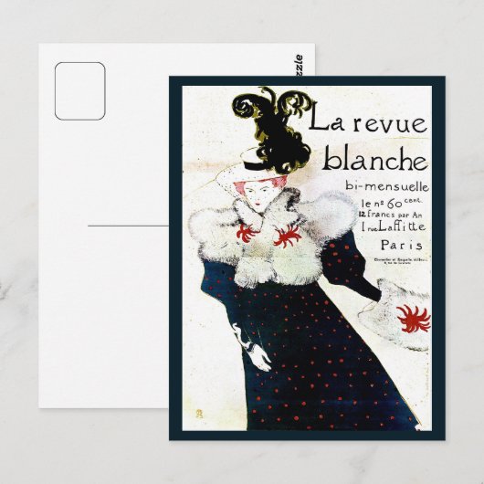 Toulouse Lautrec magazine adverteren Briefkaart (Voorkant / Achterkant)