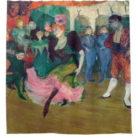 Toulouse-Lautrec - Marcelle Lender, Bolero dansend Douchegordijn (Voorkant)