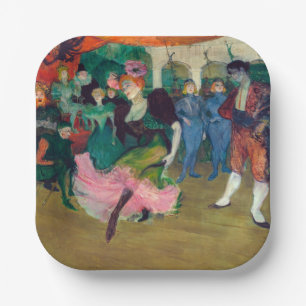 Toulouse-Lautrec - Marcelle Lender, Bolero dansend Papieren Bordje