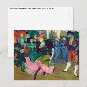Toulouse-Lautrec - Marcelle Lender, dansende Boler Briefkaart