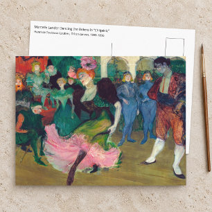 Toulouse-Lautrec - Marcelle Lender, dansende Boler Briefkaart
