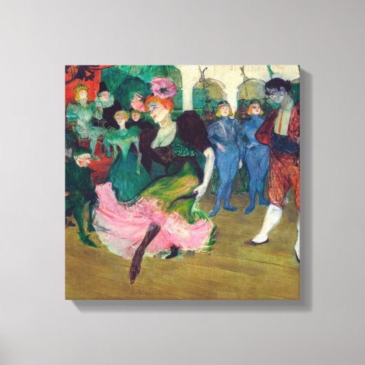 Toulouse-Lautrec - Marcelle Lender, dansende Boler Canvas Afdruk (Voorkant)