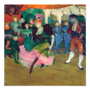 Toulouse-Lautrec - Marcelle Lender, dansende Boler Foto Afdruk