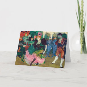 Toulouse-Lautrec - Marcelle Lender, Dansende Boler Kaart