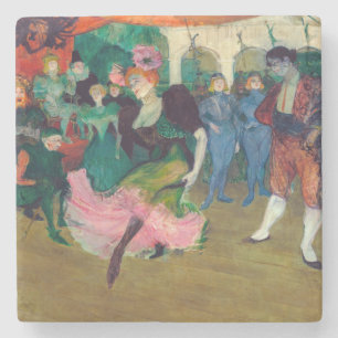 Toulouse-Lautrec - Marcelle Lender, Dansende Boler Stenen Onderzetter
