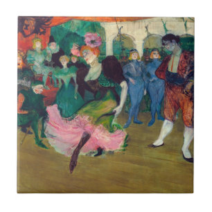 Toulouse-Lautrec - Marcelle Lender, Dansende Boler Tegeltje