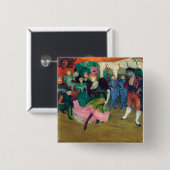 Toulouse-Lautrec - Marcelle Lender, Dansende Boler Vierkante Button 5,1 Cm (Voorkant /achterkant)