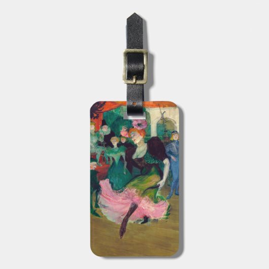 Toulouse-Lautrec - Marcelle Lender, Danser Bolero Bagagelabel (Voorkant verticaal)