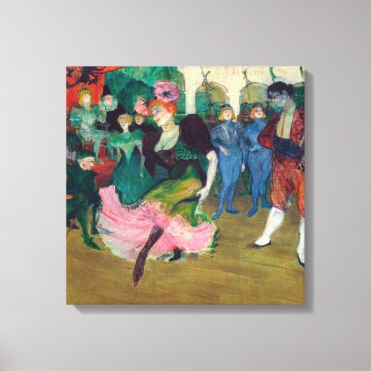 Toulouse-Lautrec - Marcelle Lender, Danser Bolero Canvas Afdruk (Voorkant)
