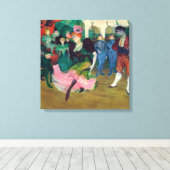 Toulouse-Lautrec - Marcelle Lender, Danser Bolero Canvas Afdruk (Insitu (Houten vloer))