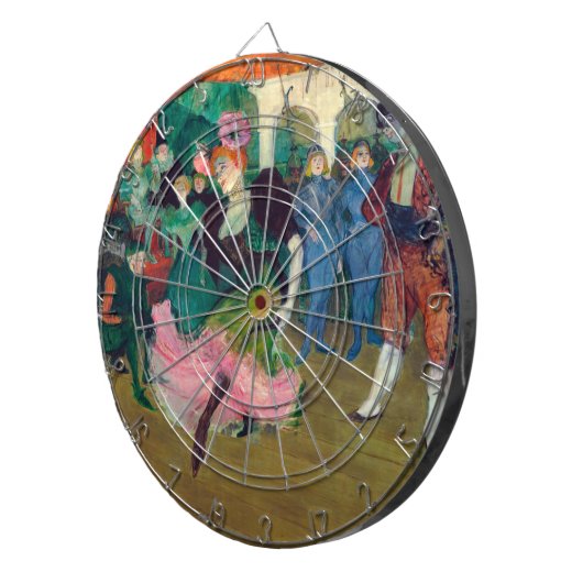 Toulouse-Lautrec - Marcelle Lender, Danser Bolero Dartbord (Voorkant Rechts)