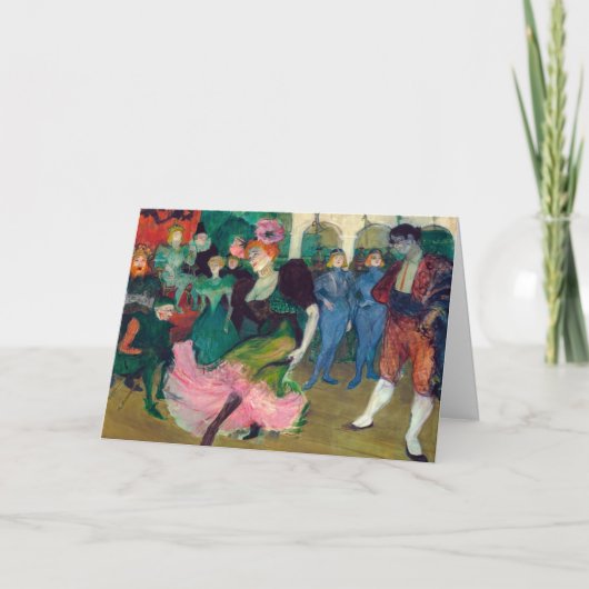 Toulouse-Lautrec - Marcelle Lender, Danser Bolero Kaart (Voorkant)
