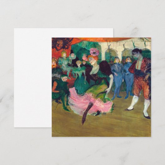 Toulouse-Lautrec - Marcelle Lender, Danser Bolero Kaart (Voorkant / Achterkant)