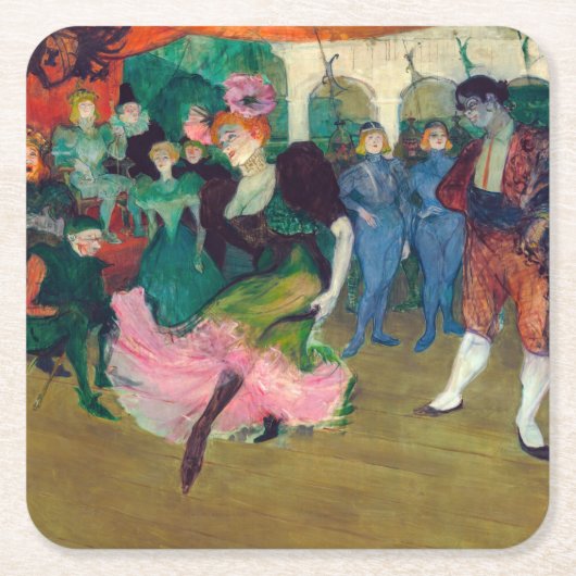 Toulouse-Lautrec - Marcelle Lender, Danser Bolero Kartonnen Onderzetters (Voorkant)