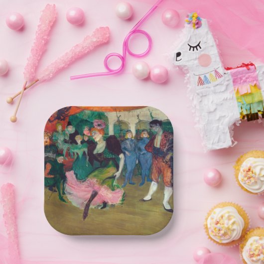 Toulouse-Lautrec - Marcelle Lender, Danser Bolero Papieren Bordje (Feest)