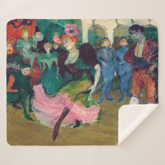 Toulouse-Lautrec - Marcelle Lender, Danser Bolero Sherpa Deken (Voorkant (horizontaal))
